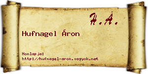 Hufnagel Áron névjegykártya